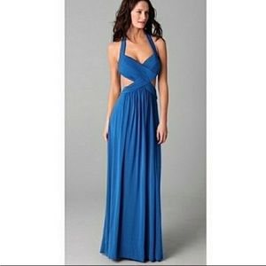 BCBG Blue Jordana Gown